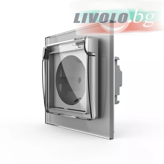 LIVOLO - VL-C7-C1EUWF-15 - Сребрист модул контакт влагозащитен  220V/16A