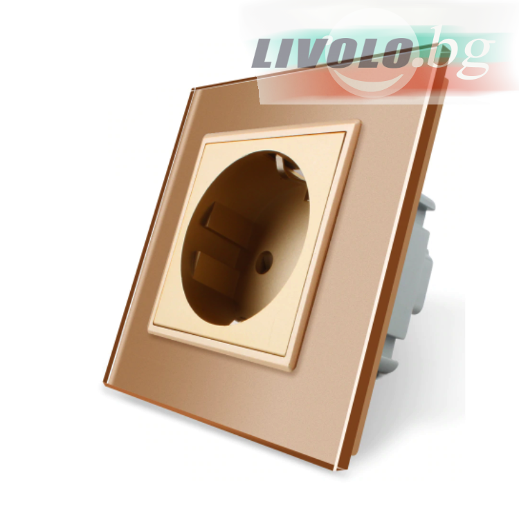 LIVOLO - VL-71EU-63 - Шампанско единичен контакт 220V/16A