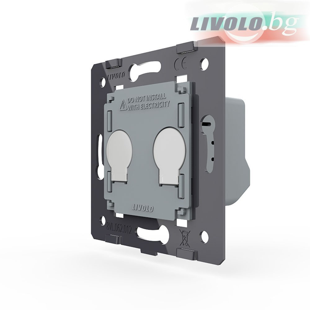 LIVOLO - VL-FC2-2G - МОДУЛ 2 сензорни КЛЮЧА, 1 посока, подсвет