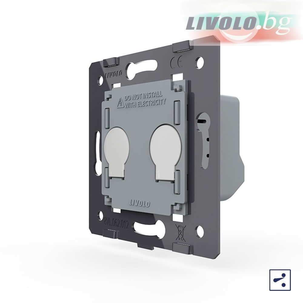 LIVOLO - VL-FC2S-2G - МОДУЛ 2 сензорни КЛЮЧА, 2 посоки, подсвет