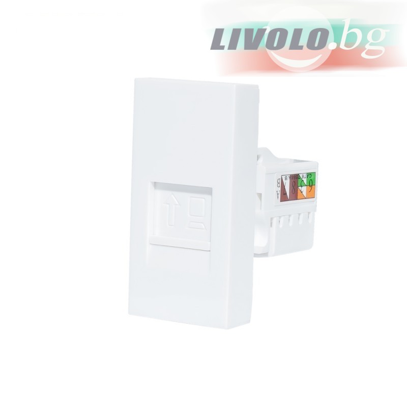 LIVOLO - WK-1-61 - Бял LAN МОДУЛ 22.5 мм