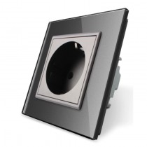 LIVOLO - VL-71EU-64 - Сребрист единичен контакт 220V/16A