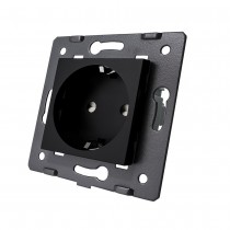 LIVOLO - WG-71EU-62 (VL-C7-C1EU-12) - Черен модул контакт 220V/16A