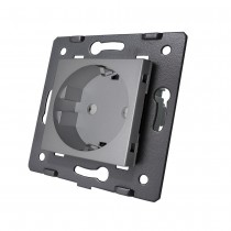 LIVOLO - WG-71EU-64 (VL-C7-C1EU-15) - Сребрист модул контакт 220V/16A