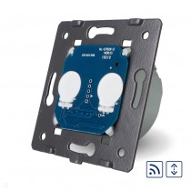 LIVOLO - VL-C702WR (VL-C702WR) - МОДУЛ 2 сензорни КЛЮЧА, ЩОРИ, дистанционен контрол, 1 посока, подсвет
