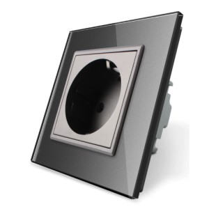 LIVOLO - VL-71EU-64 - Сребрист единичен контакт 220V/16A
