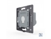 LIVOLO - VL-C701R-61 - БЯЛ, 1 сензорен КЛЮЧ, ДИСТАНЦИОННЕН КОНТРОЛ, 1 посока, панел от кристално стъкло, подсвет