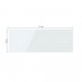 LIVOLO - 70112-61 - БЯЛ, панел кристално стъкло, 4 точки, 223mm*80mm, EU