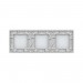 LIVOLO - 70112-61 - БЯЛ, панел кристално стъкло, 4 точки, 223mm*80mm, EU