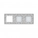 LIVOLO - 7011G-61 (C7-C1/C1/SR-11) - БЯЛ, панел кристално стъкло, 1 точкa + 1 точкa + 1 гнездо, 223mm*80mm, EU