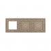 LIVOLO - 7011G-63 (C7-C1/C1/SR-13) - ШАМПАНСКО, панел кристално стъкло, 1 точкa + 1 точкa + 1 гнездо, 223mm*80mm, EU