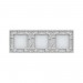LIVOLO - 70121-61 (C7-C1/C2/C1-11) - БЯЛ, панел кристално стъкло, 4 точки, 223mm*80mm, EU