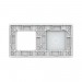 LIVOLO - 701G-61 (C7-C1/SR-11) - БЯЛ, панел кристално стъкло, 1 точкa + 1 гнездо контакт, 151mm*80mm, EU