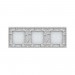 LIVOLO - 70222-61 (C7-C2/C2/C2-11) - БЯЛ, панел кристално стъкло, 6 точки, 223mm*80mm, EU