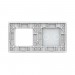 LIVOLO - 702G-61 (C7-C2/SR-11) - БЯЛ, панел кристално стъкло, 2 точки + 1 гнездо контакт, 151mm*80mm, EU