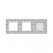 LIVOLO - 702GG-61 (C7-C2/SR/SR-11) - БЯЛ, панел кристално стъкло, 2 точки + 2 гнезда контакт, 223mm*80mm, EU