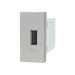 LIVOLO - WUSB-CHARGER- 64 (VL-C7-1USB-15) - Сребрист-металик USB ЧАРДЖЪР МОДУЛ 22.5 мм