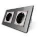 LIVOLO - VL-72EU-64 - Сребрист двоен контакт 2 x 220V/16A