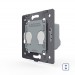 LIVOLO - VL-FC2NW-2G - МОДУЛ 2 сензорни КЛЮЧА, ЩОРИ, 1 посока, подсвет
