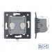 LIVOLO - VL-FC2SR-2G - МОДУЛ 2 сензорни КЛЮЧА, 2 посоки, дистанционен контрол, подсвет